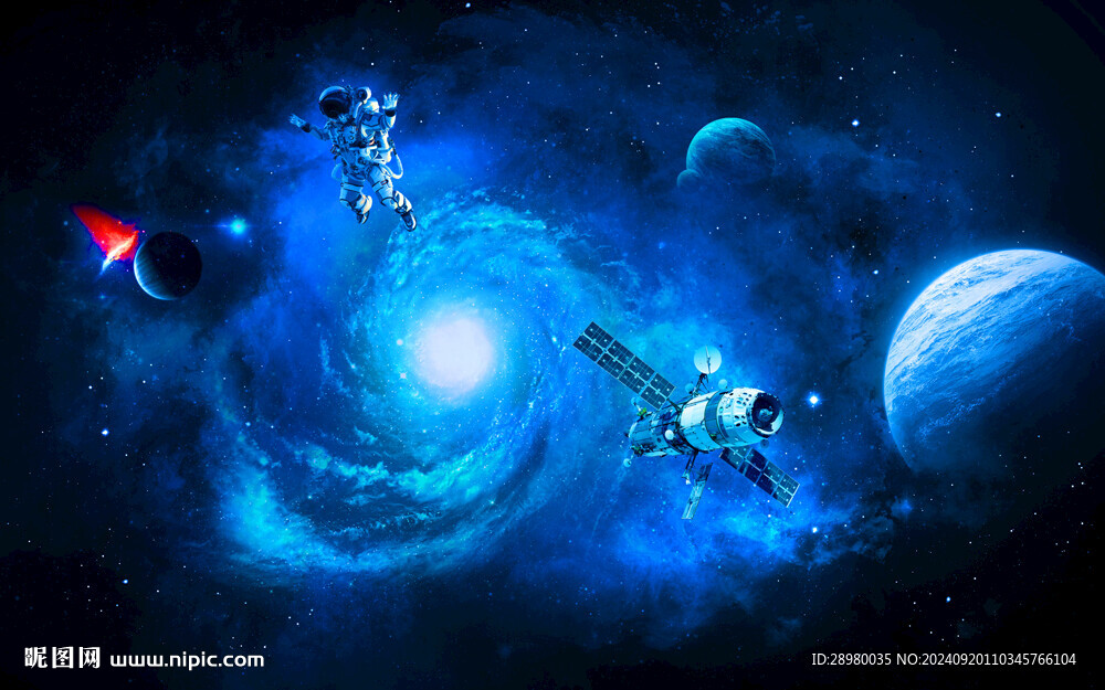 星空科幻太空宇航员