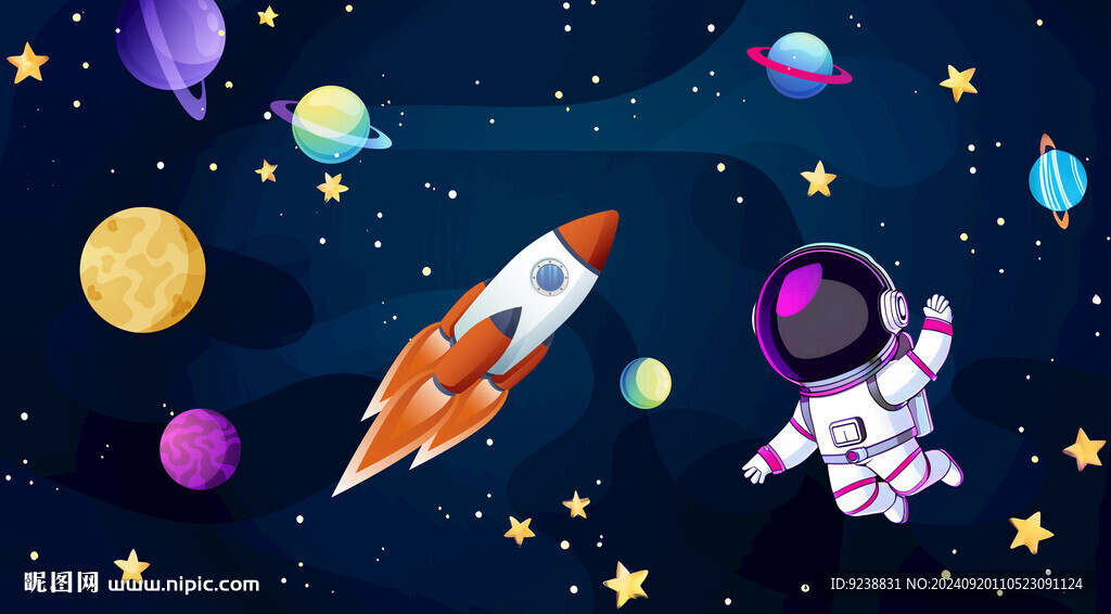 卡通宇航员