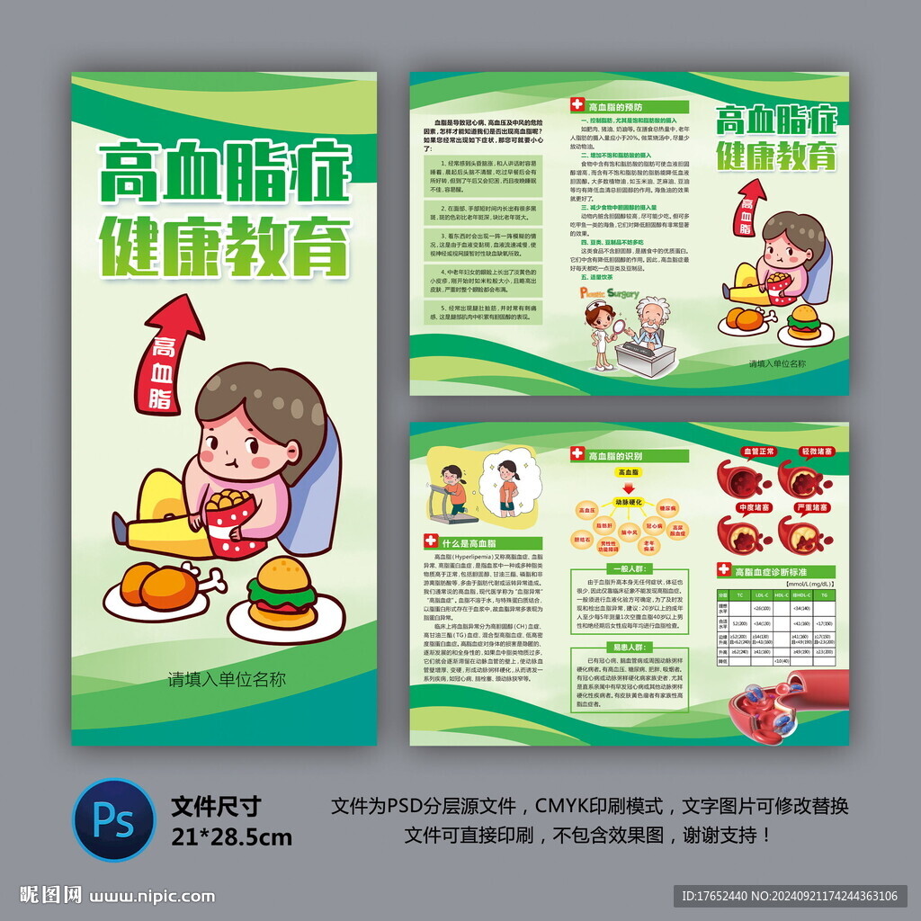 医院三折页 高血脂