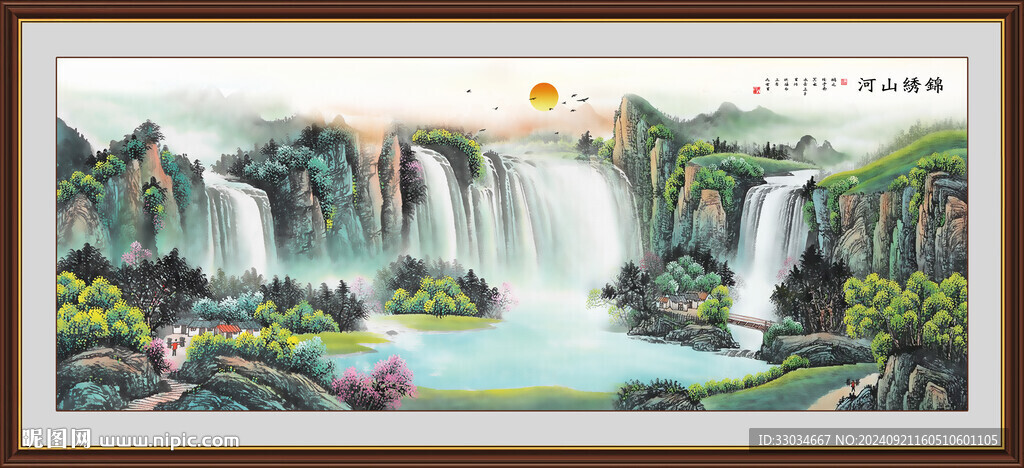 客厅风水画