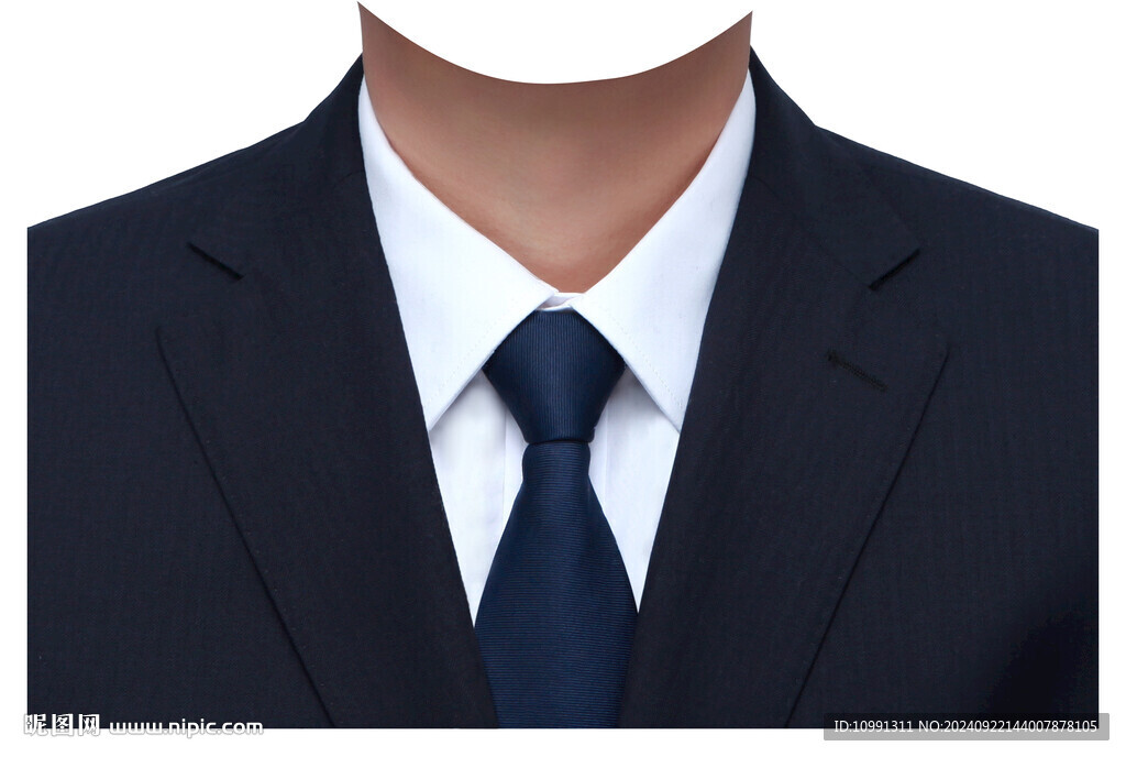 男士西装正装证件照衣服素材