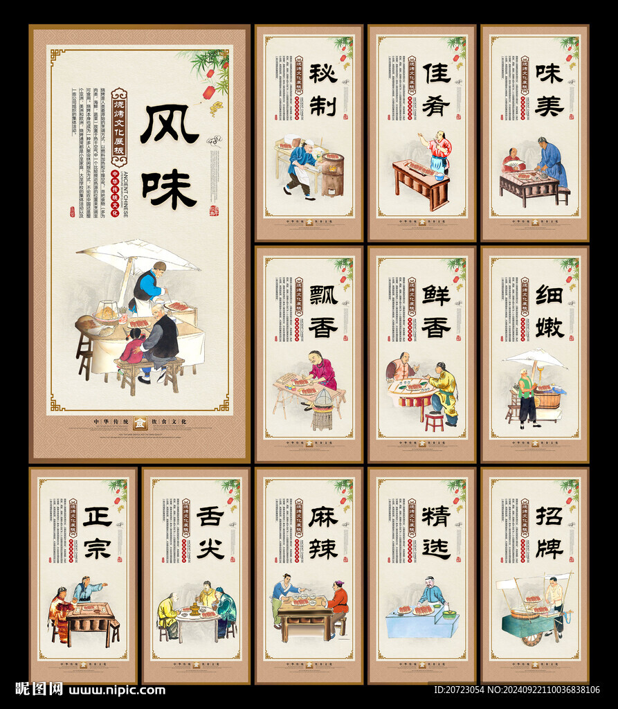 烧烤展板