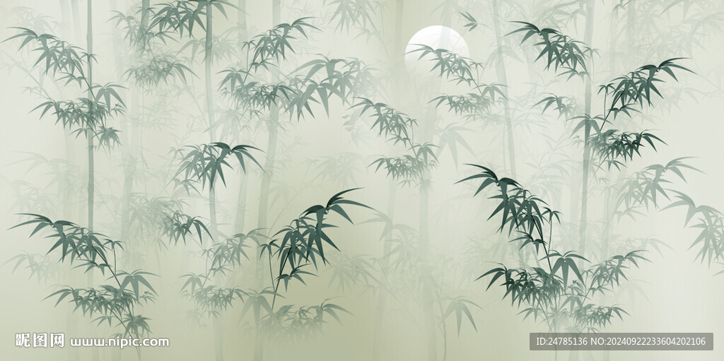 水墨竹子