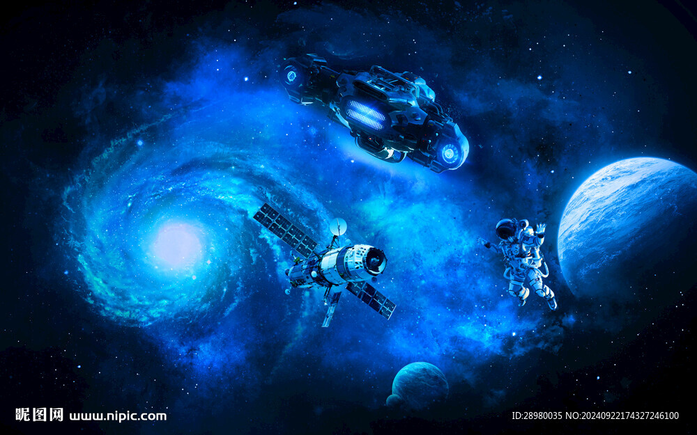 星空科幻太空宇航员