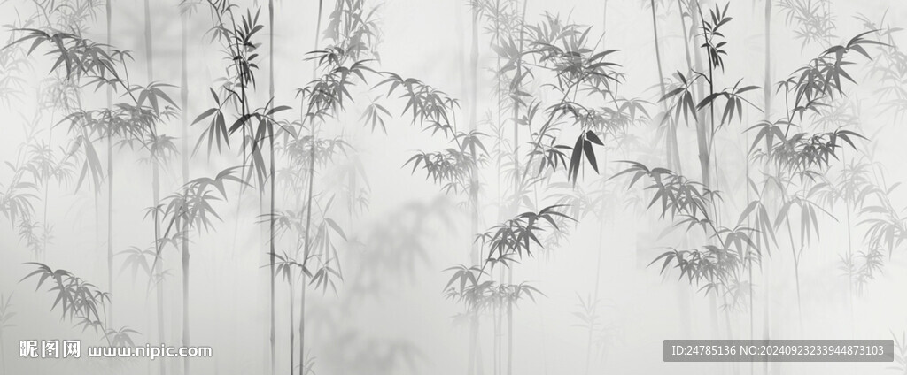 水墨竹子