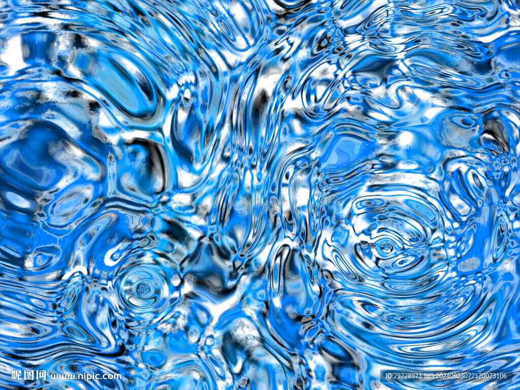 蓝色流体纹理