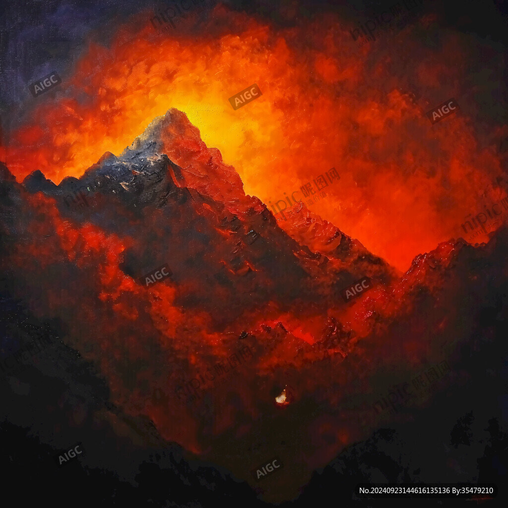 地质运动火山喷发