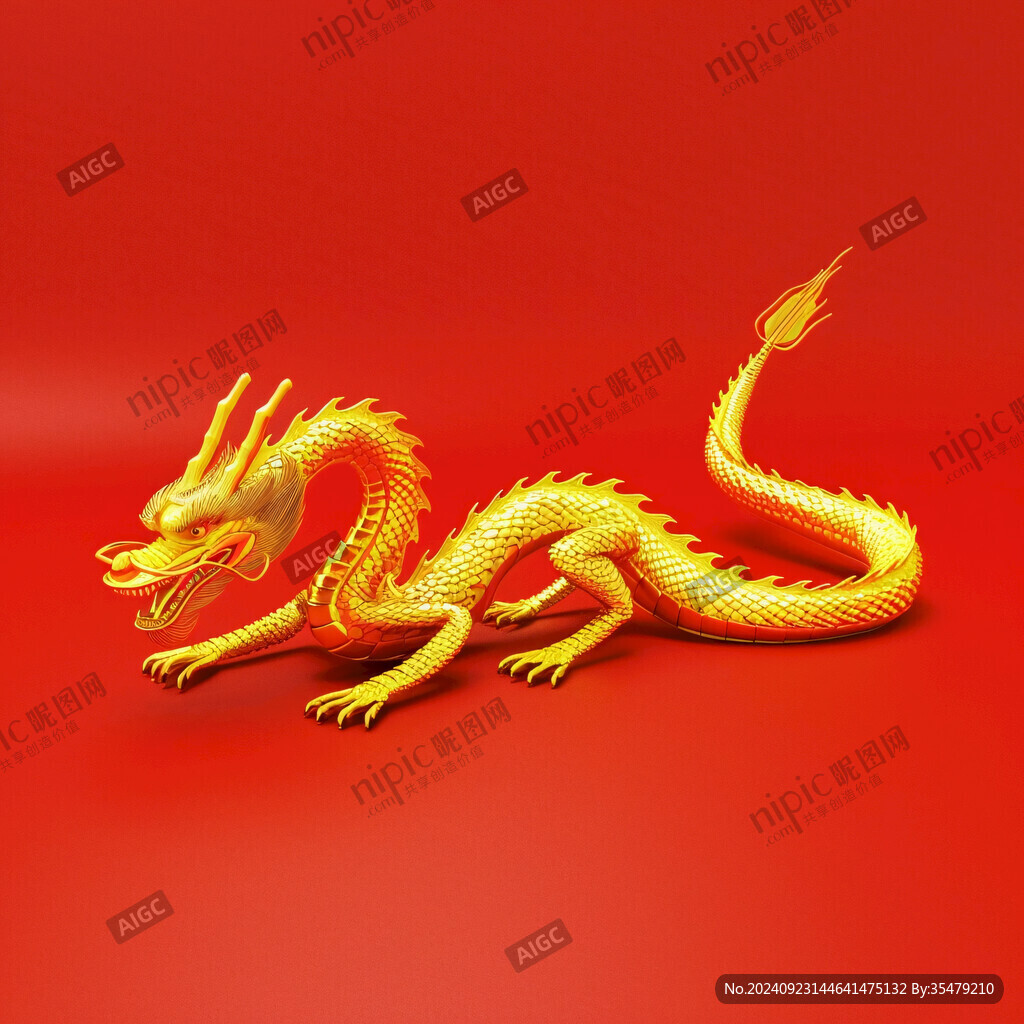金色龙纹金龙苍龙青龙