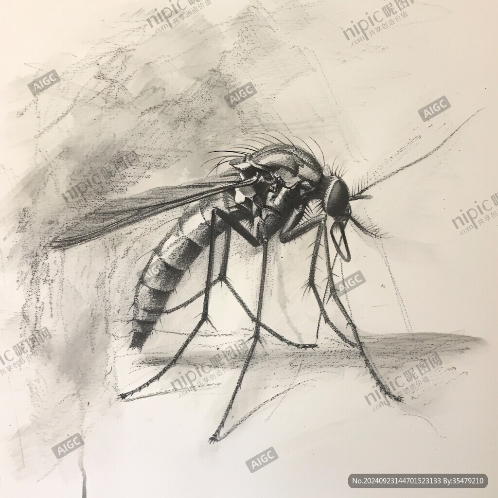绘画作品蜻蜓插画