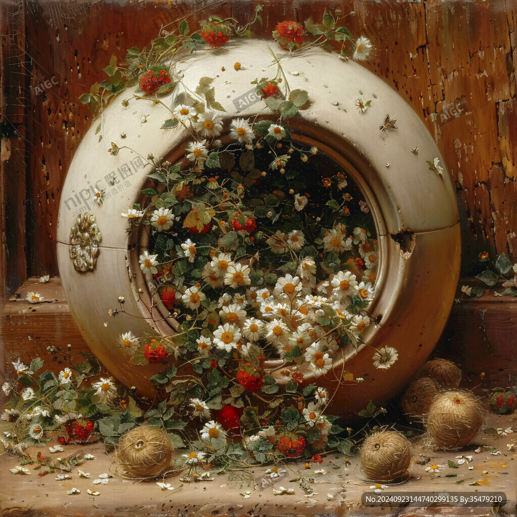 3d立体花卉油画