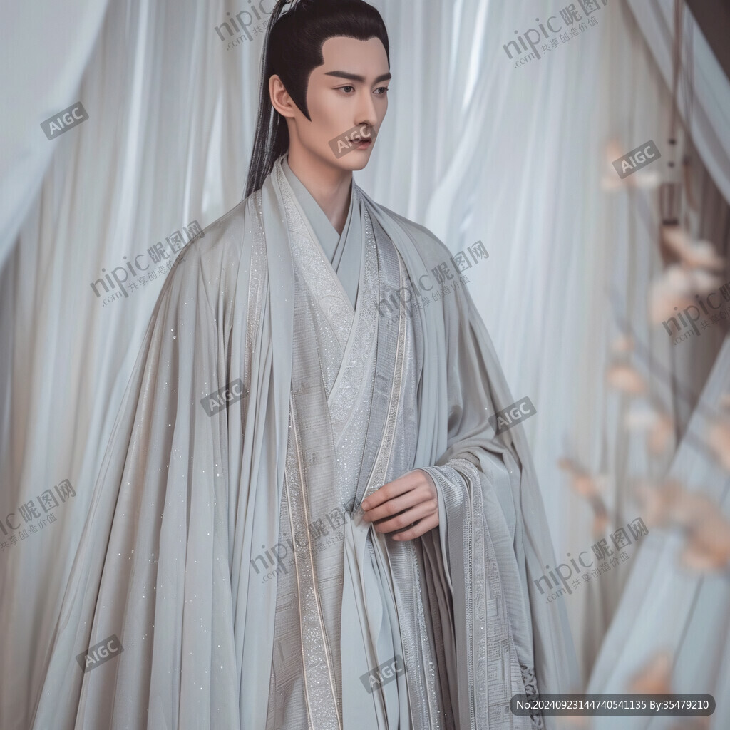 古装束发男子