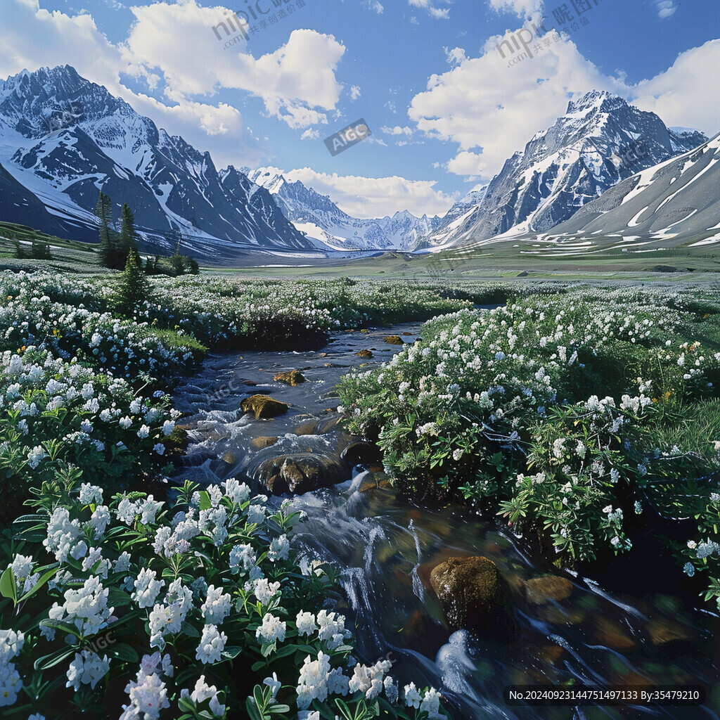 高山草甸溪流