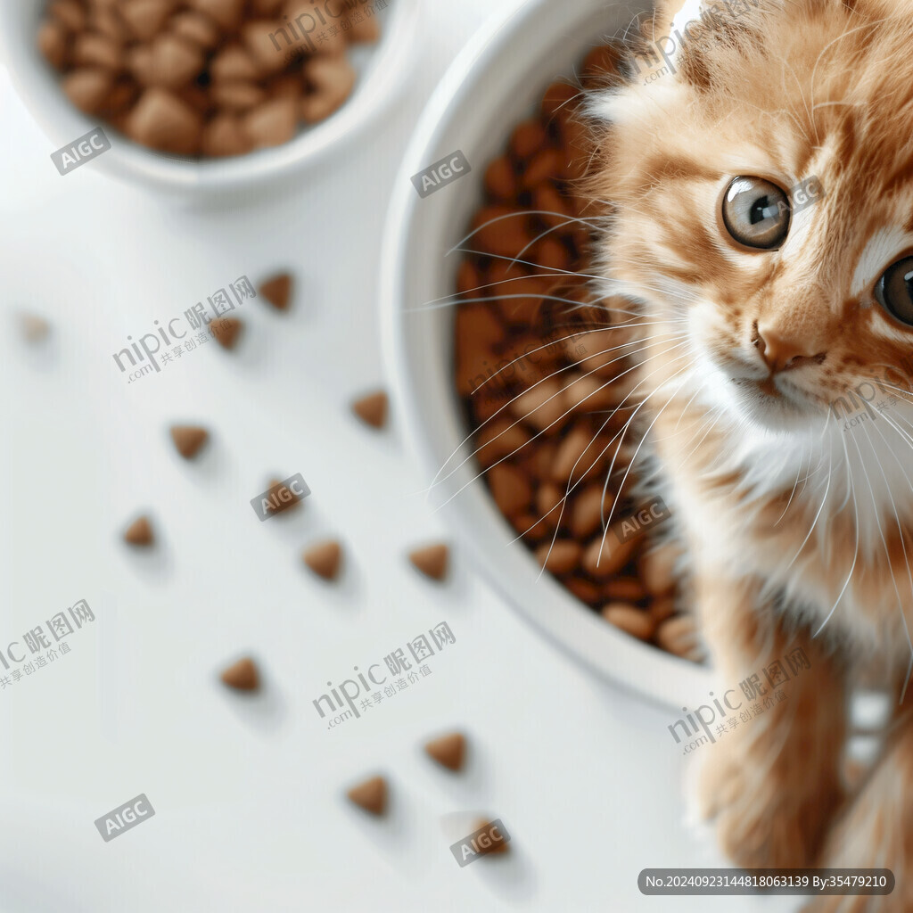 写实猫毛茸茸宠物插画