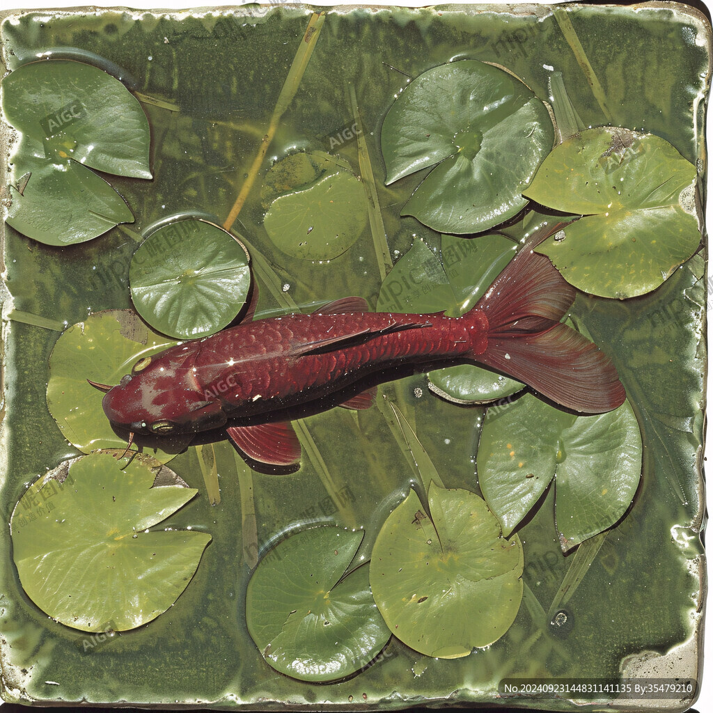 立体画素材金鱼立体画