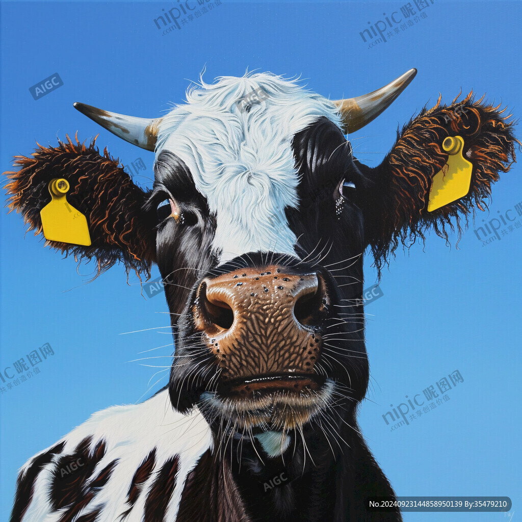 奶牛面部高清图片