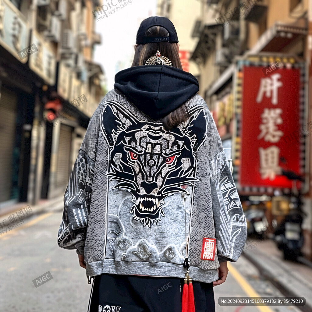 国潮牛头设计