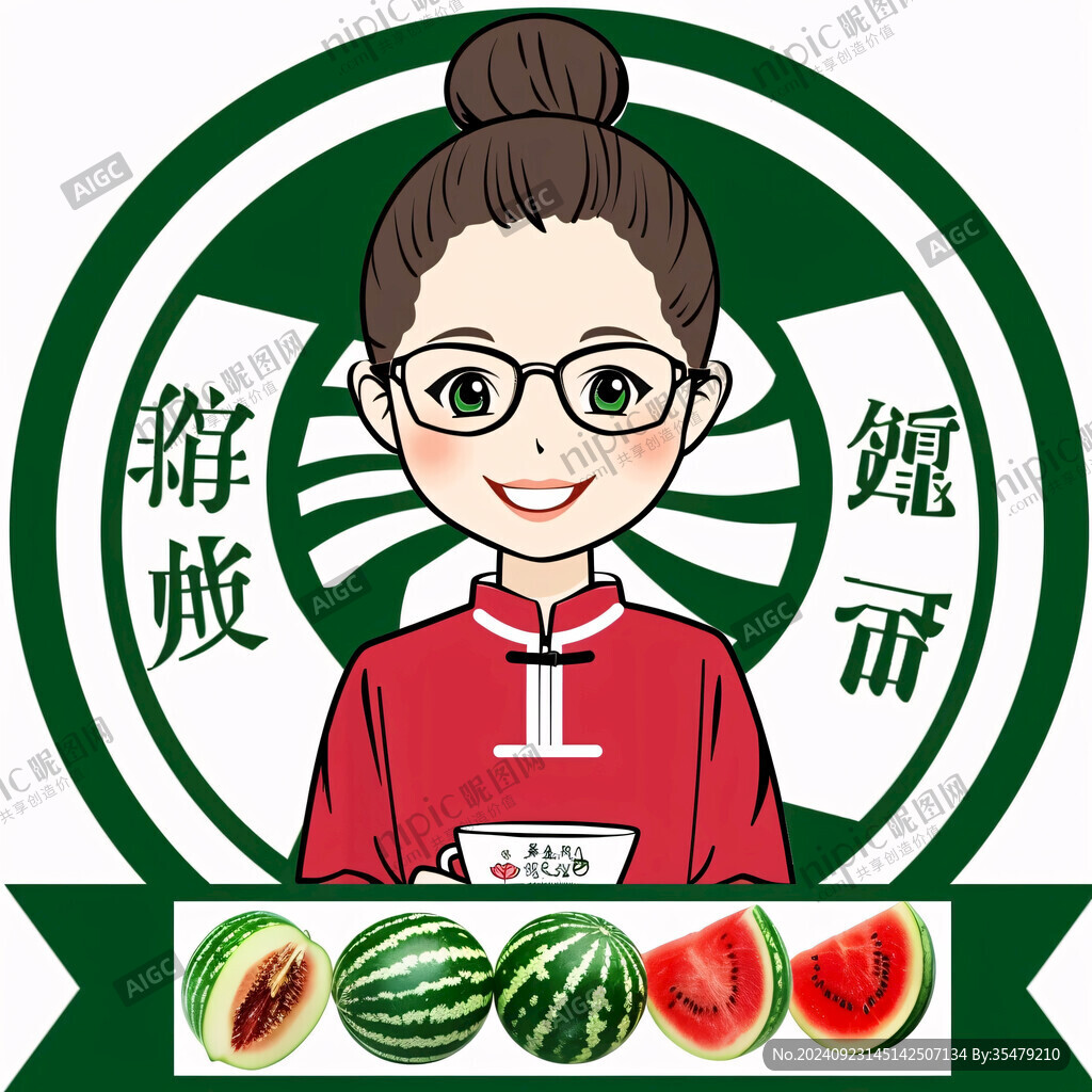 硒砂瓜插画