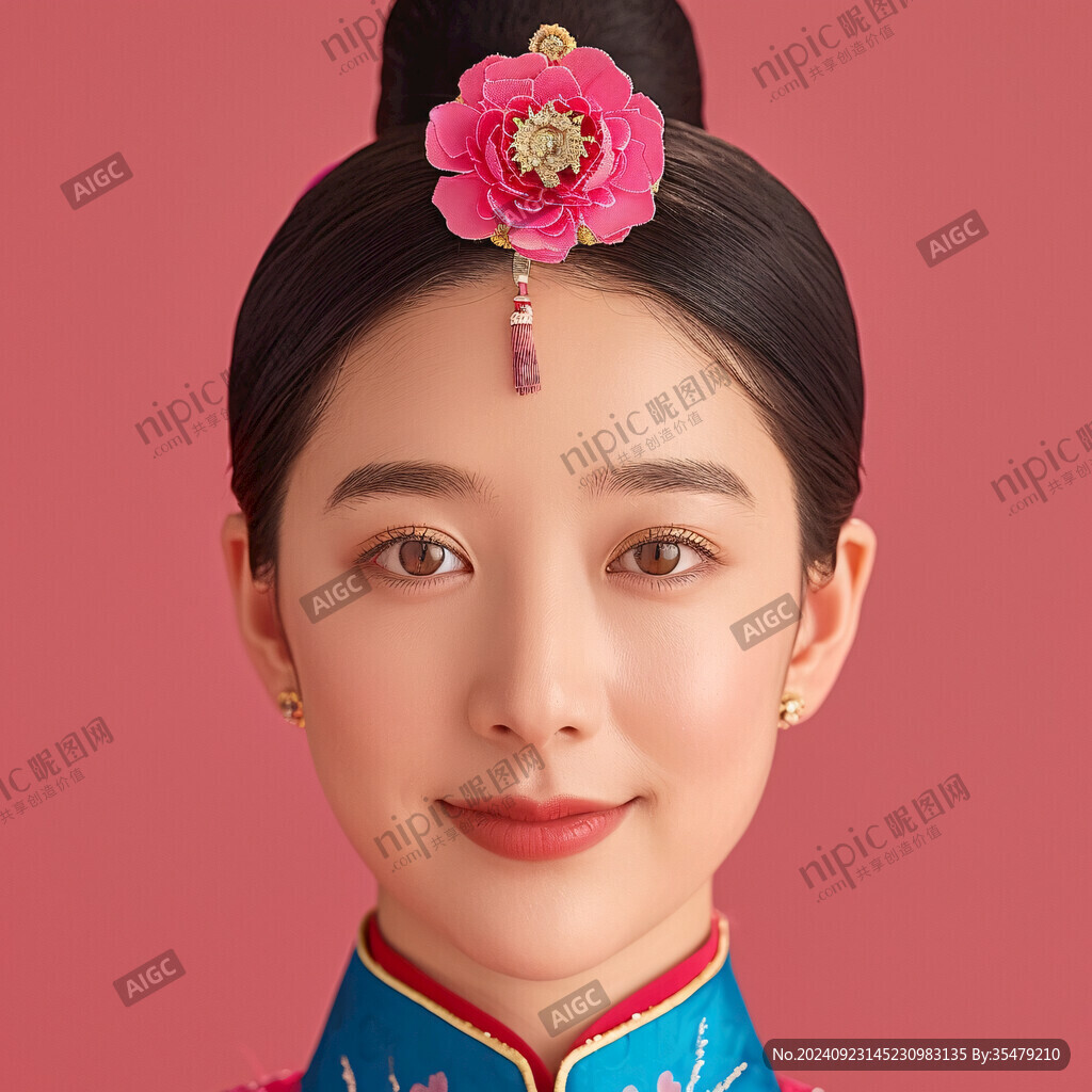 清宫美女插画