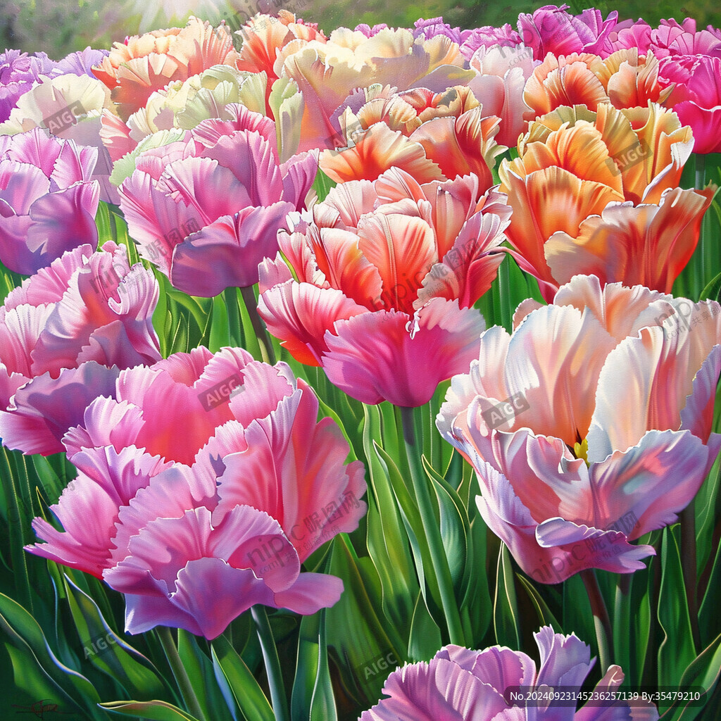 3d立体花卉油画