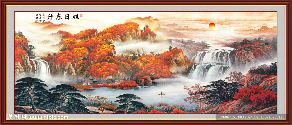鸿运当头国画