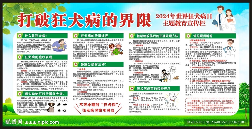 世界狂犬病日宣传栏