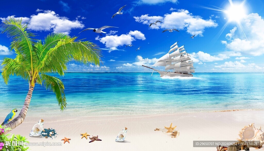 沙滩海洋背景