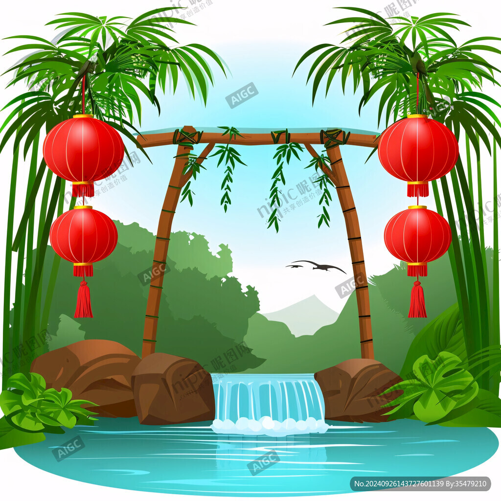 端午节拱门装饰