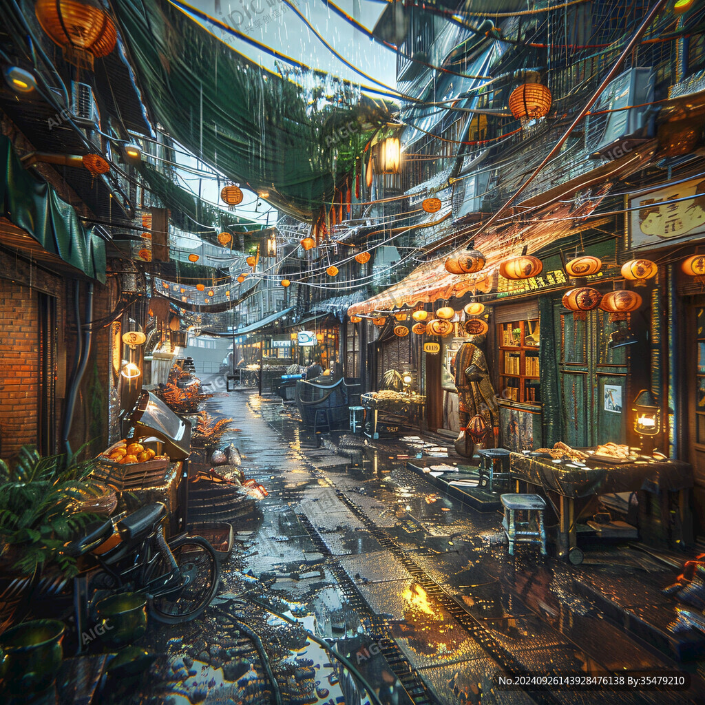 雨中陋巷