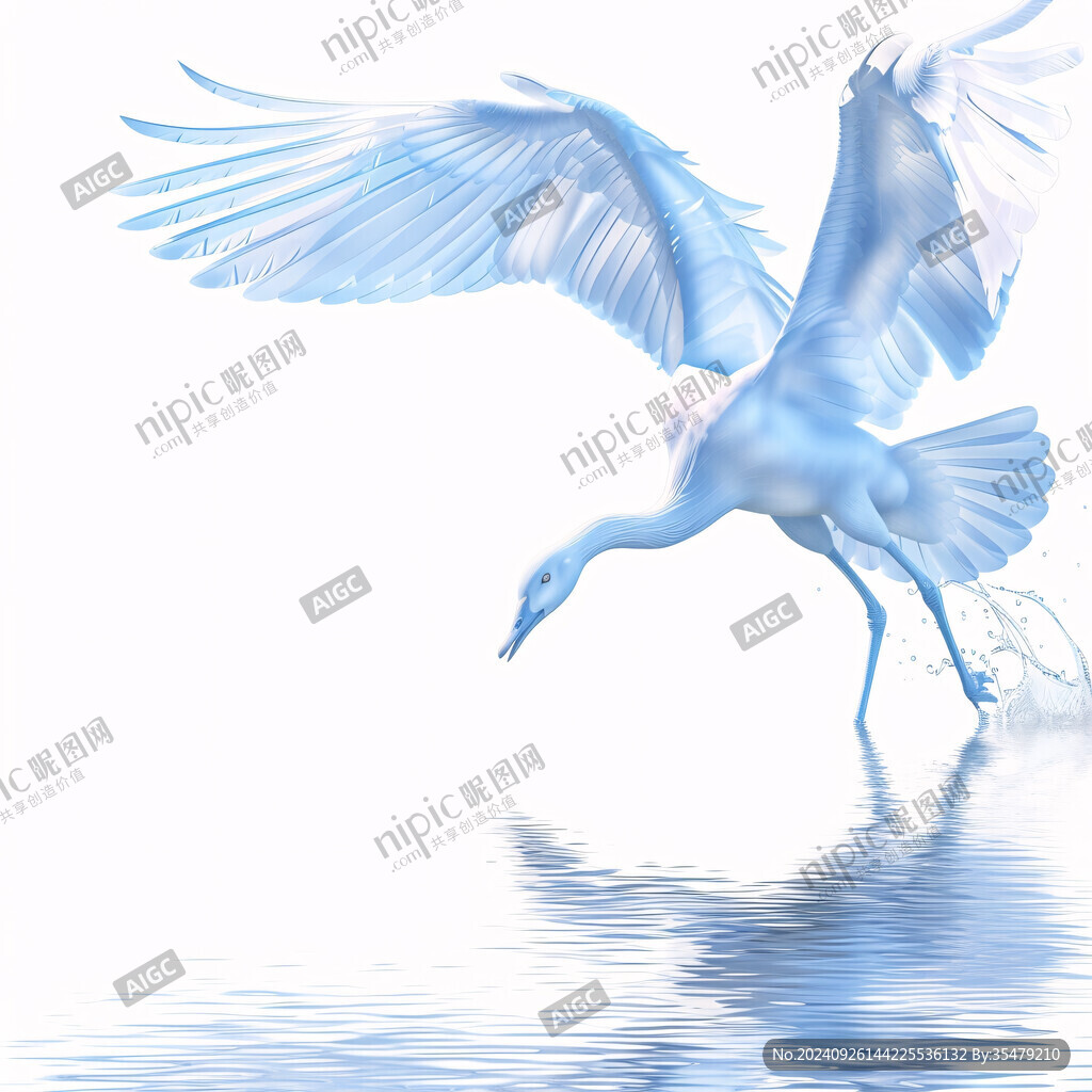 白鹭插画