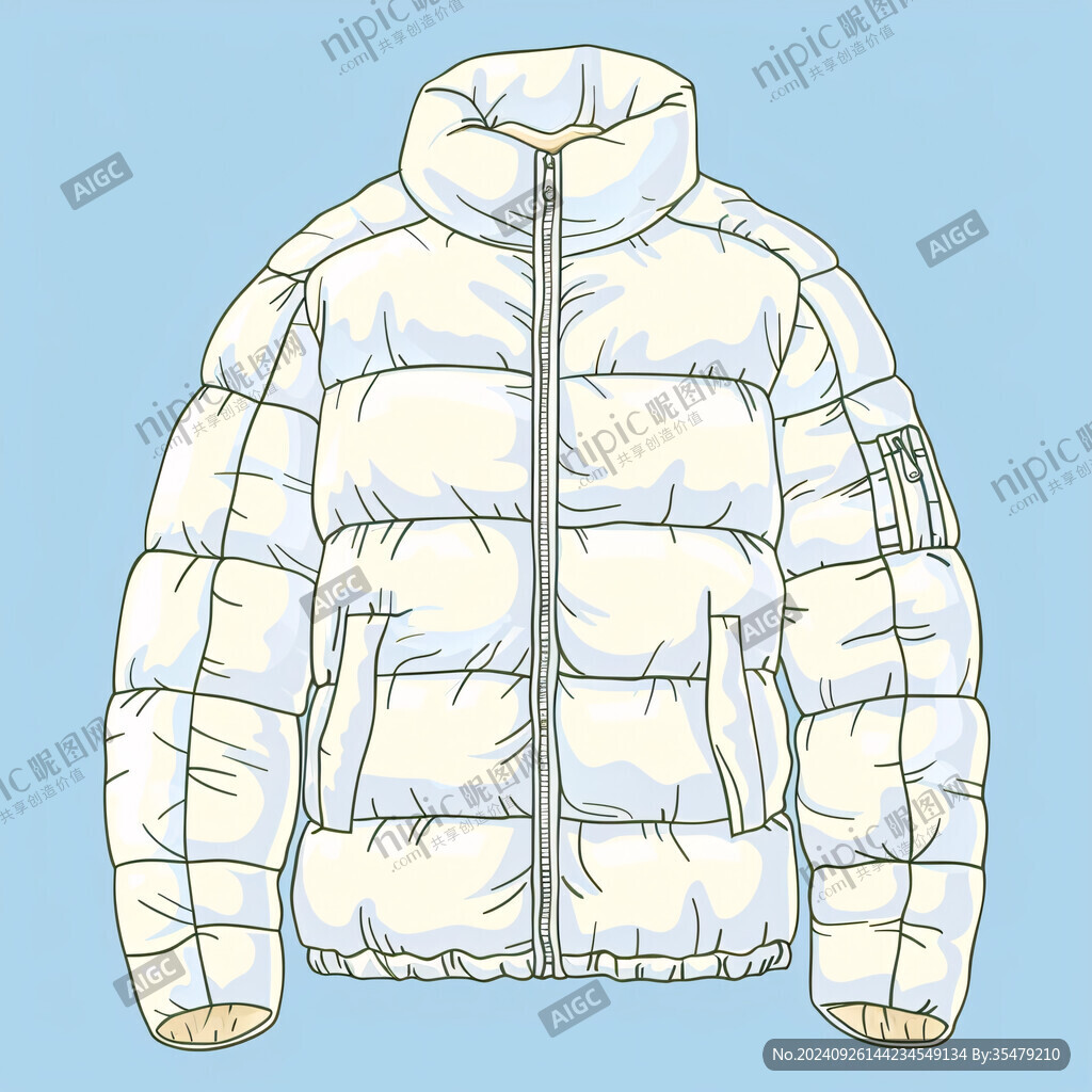 羽绒服插画