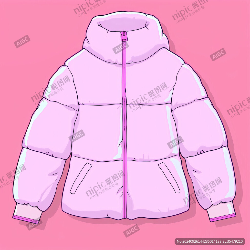 羽绒服插画
