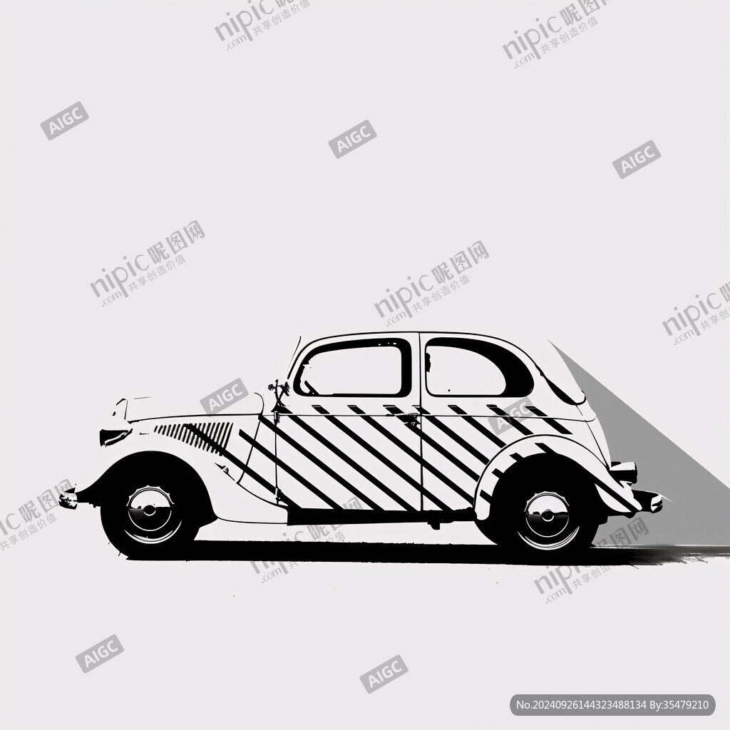 复古车插画