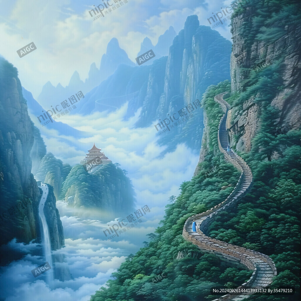 长城室内画