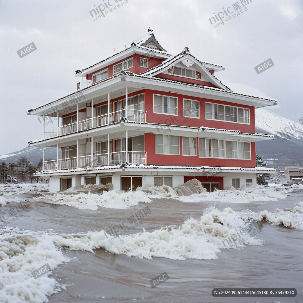 洪水素材