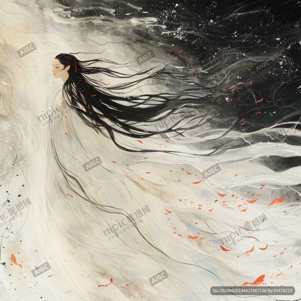 古风仙女人插画