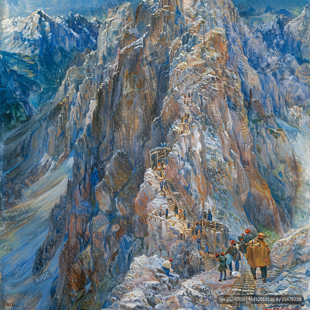 青藏高原油画设计