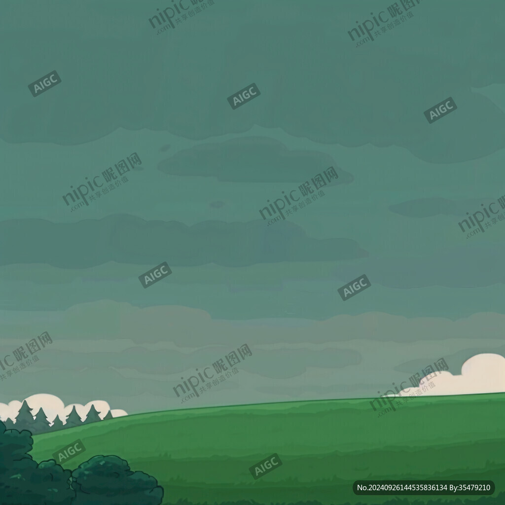 卡通原野背景