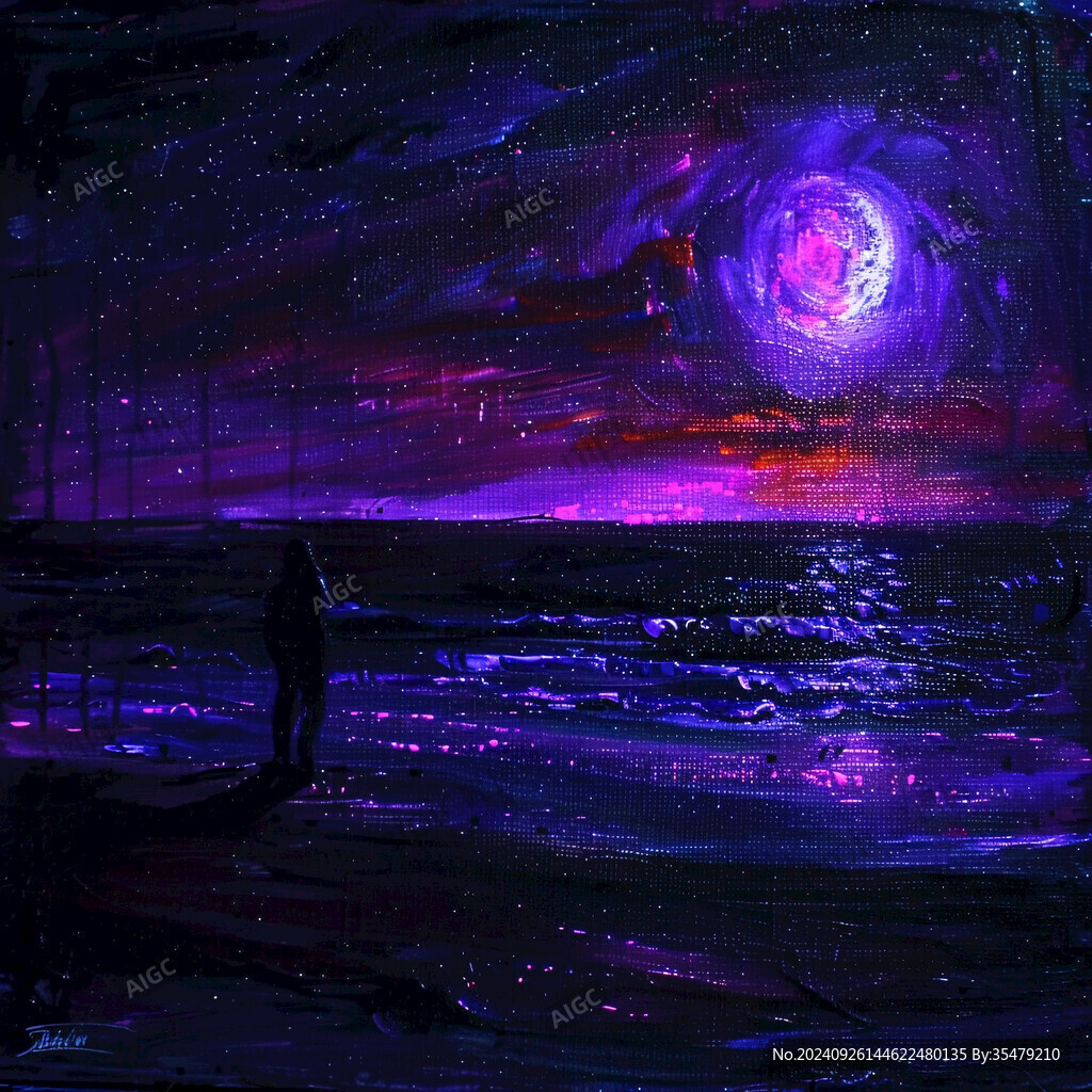 抽象写意星辰大海