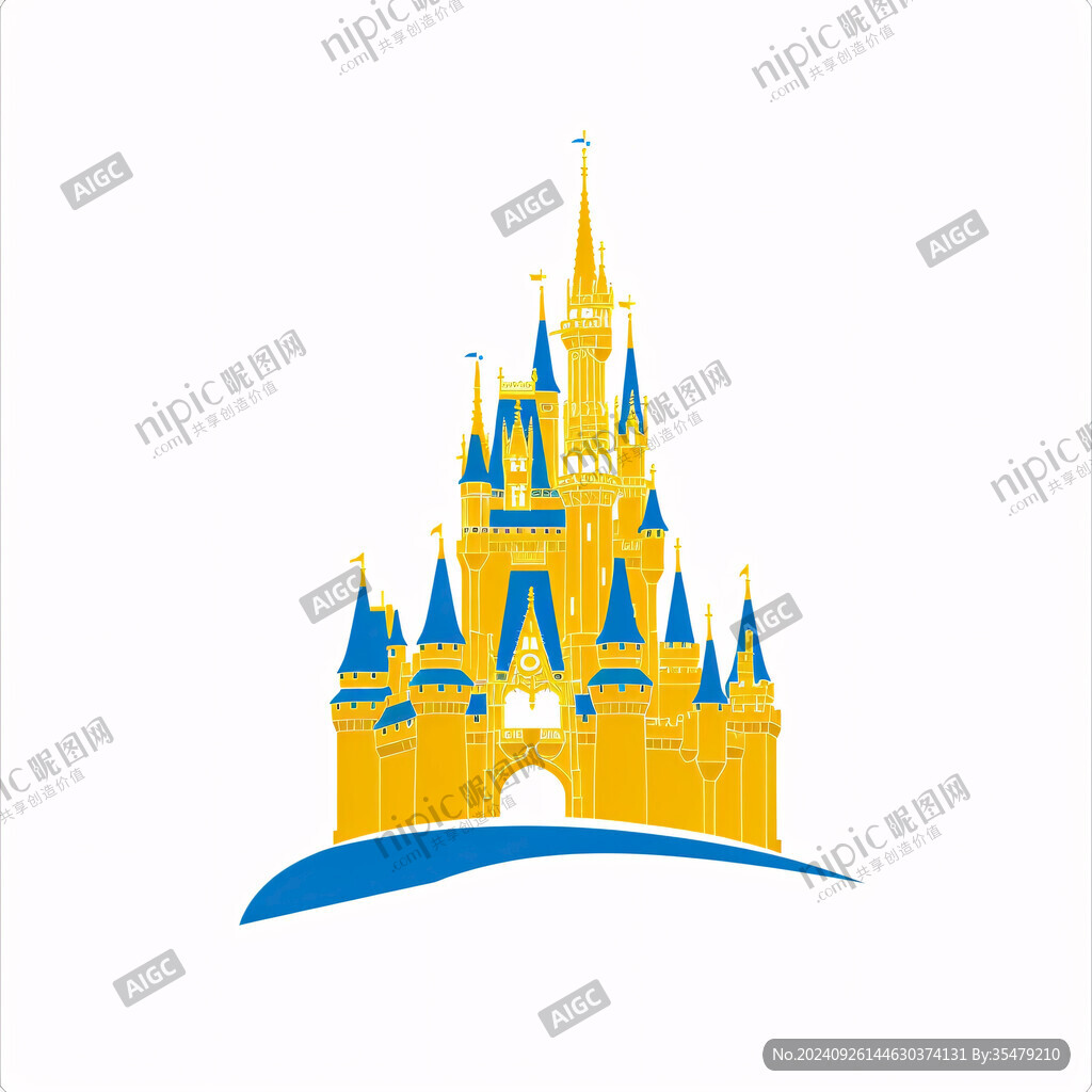 游乐园城堡logo