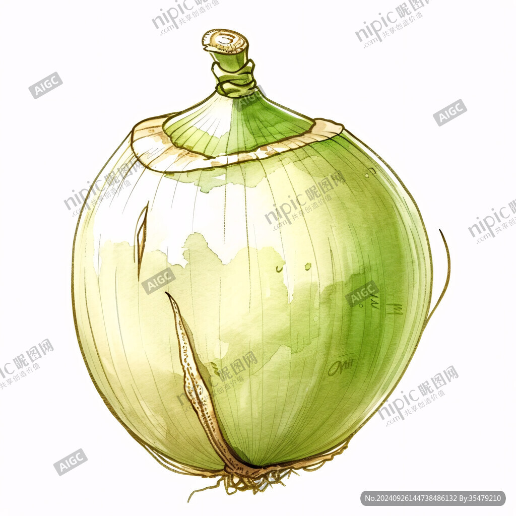 手绘瓜蒌插画