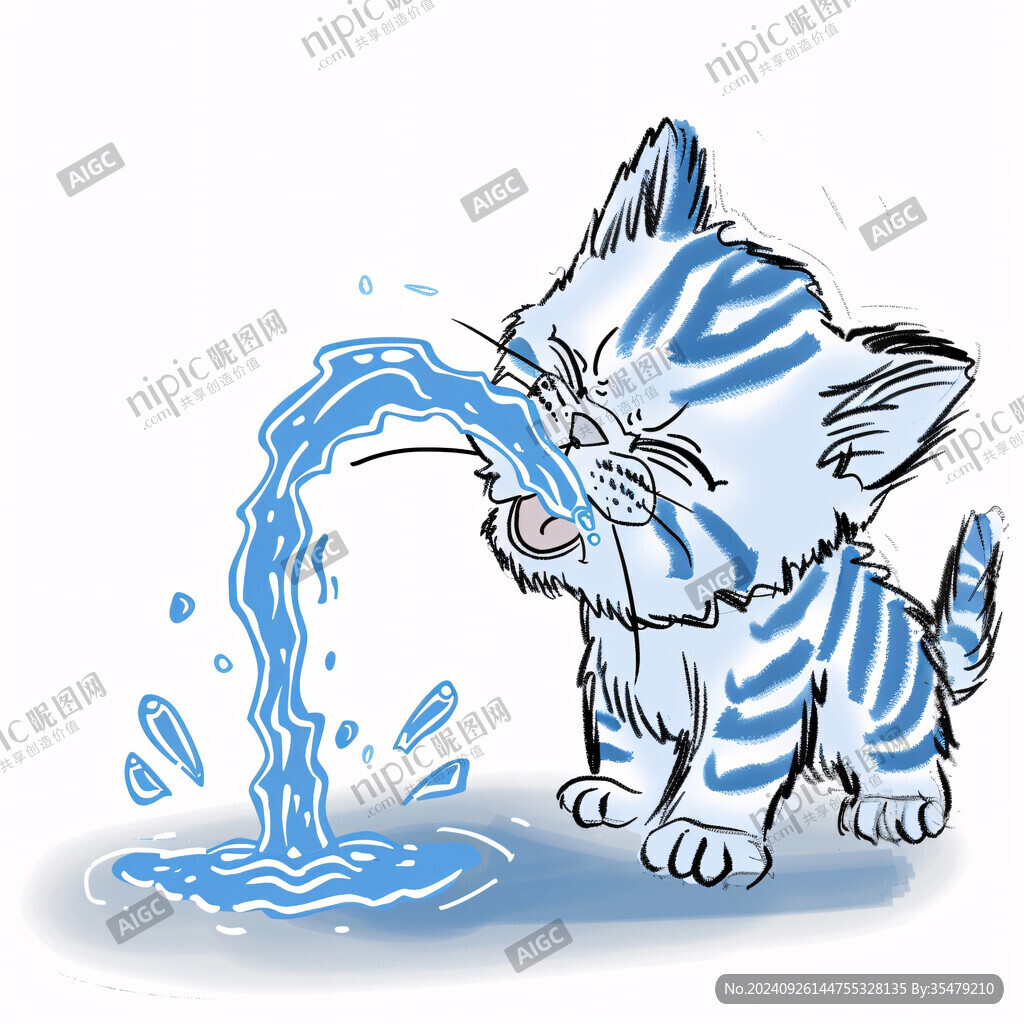 漫画小猫素材