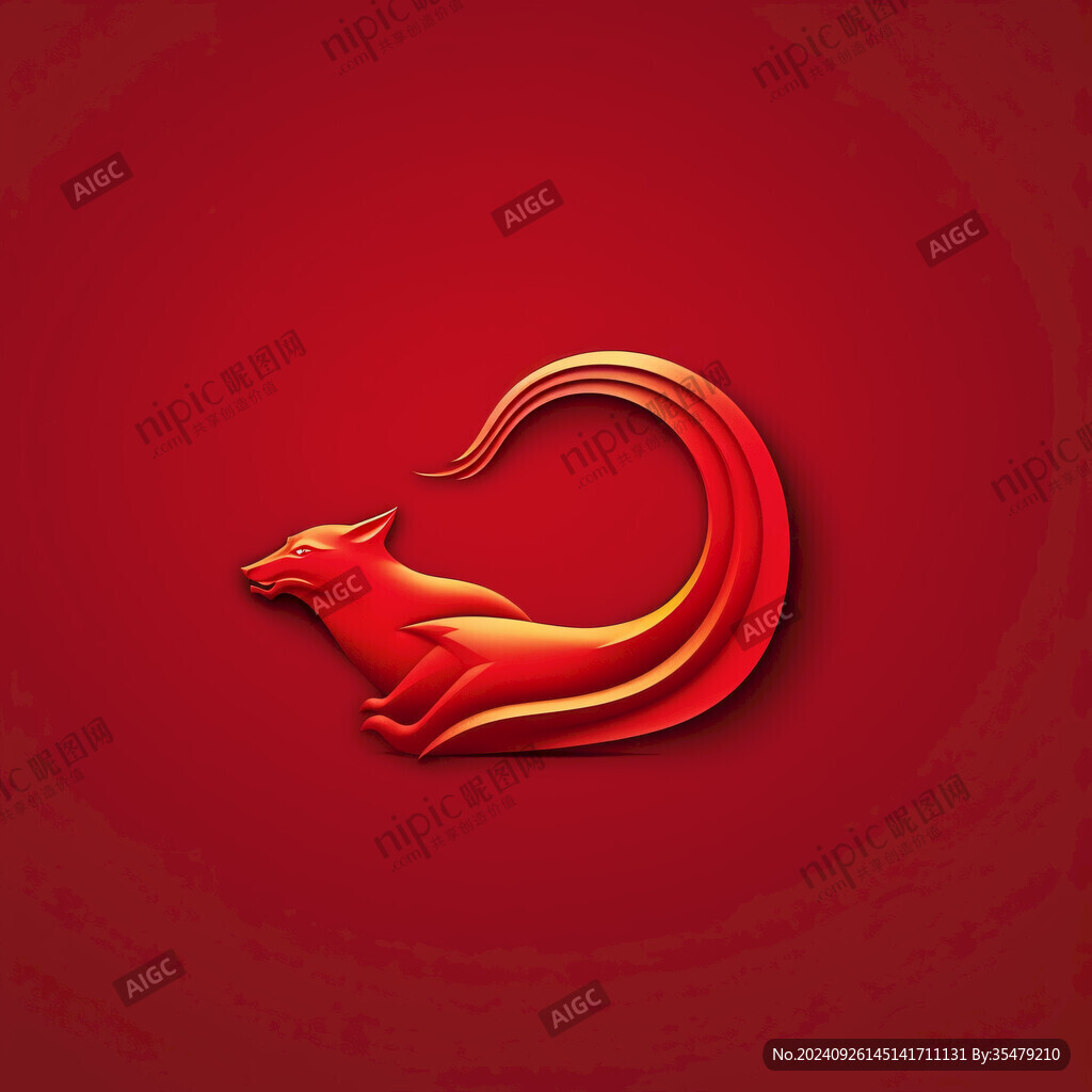 狐狸渐变logo
