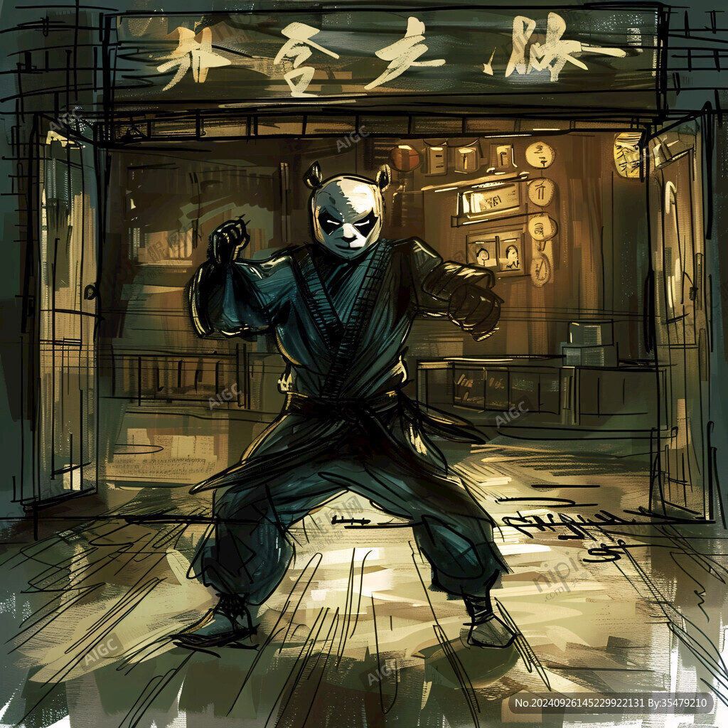 功夫插画