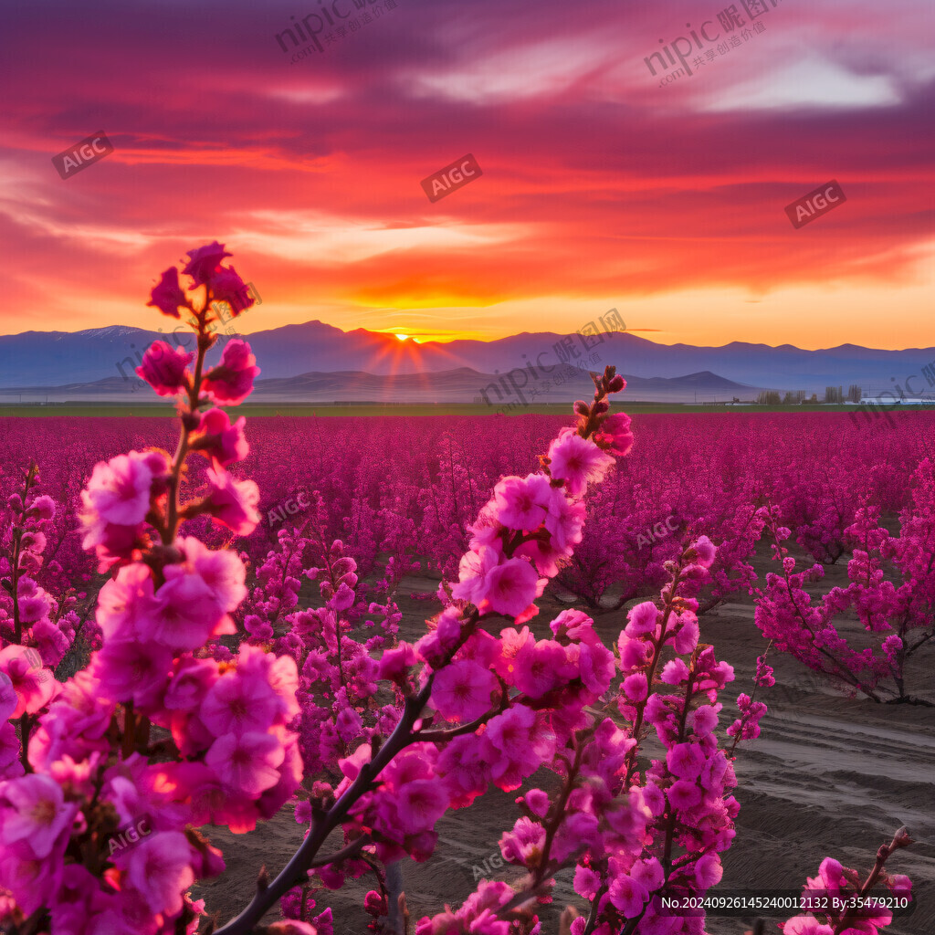 落日桃花园