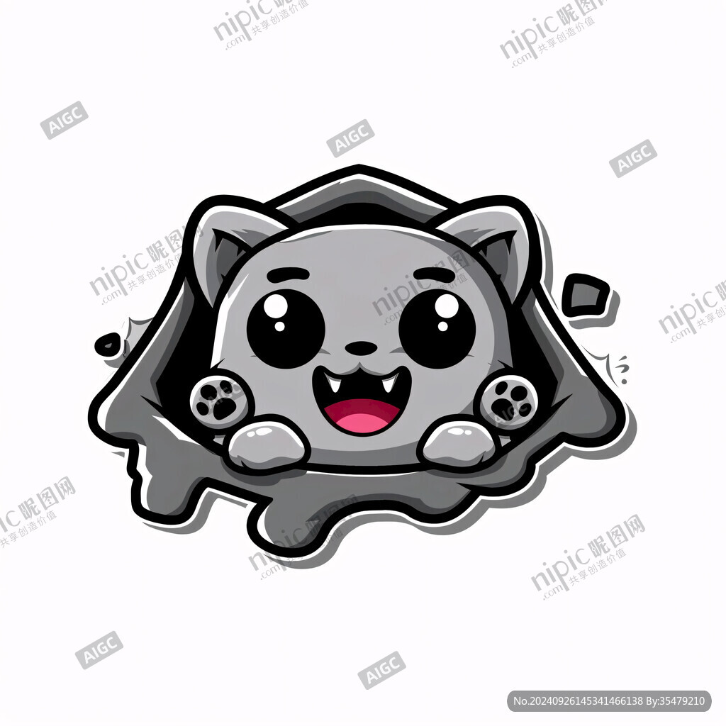 卡通浣熊logo