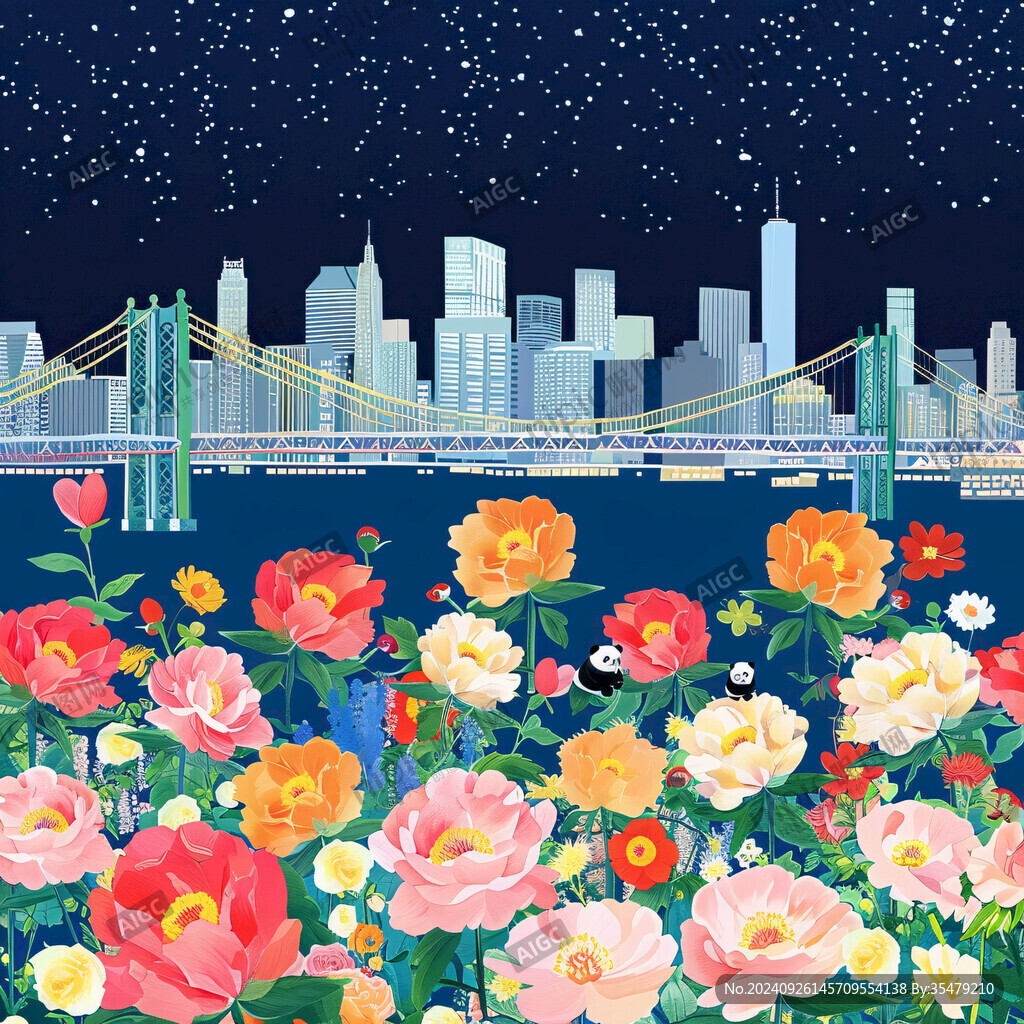 夜色纽约 花开满城