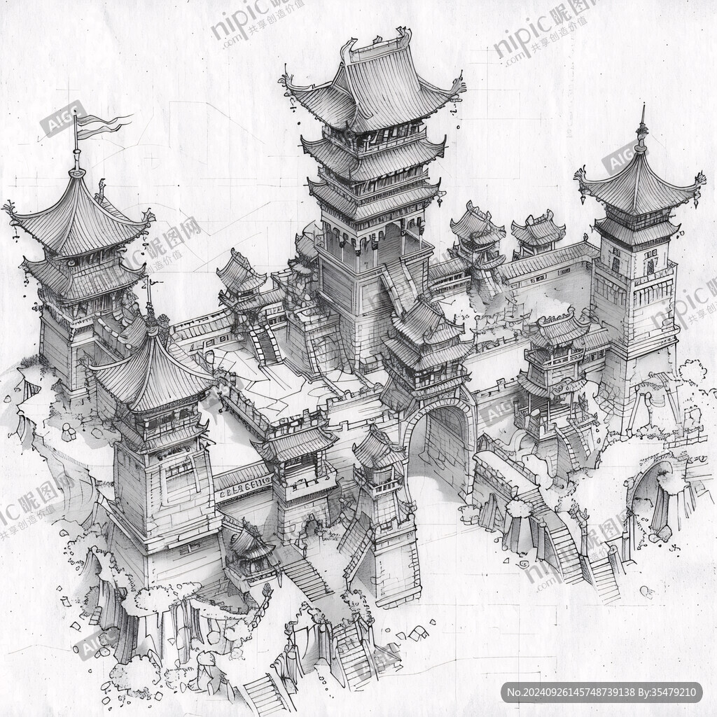 天尊阁素描