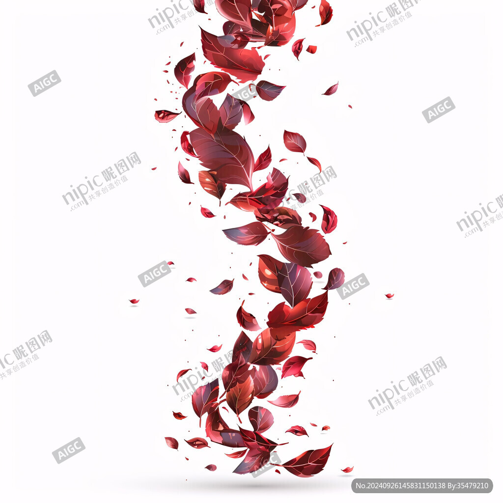 散落的花瓣浪漫红玫瑰