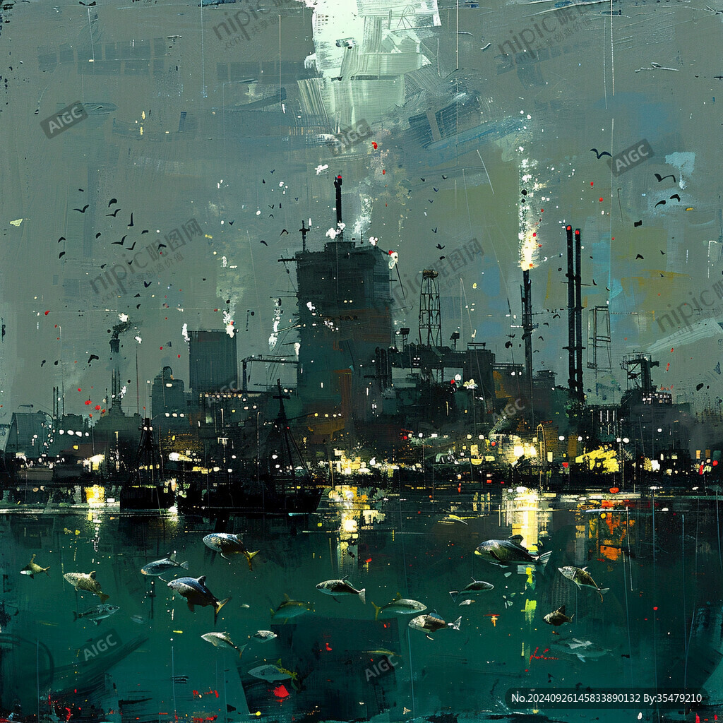 赛博朋克装饰画