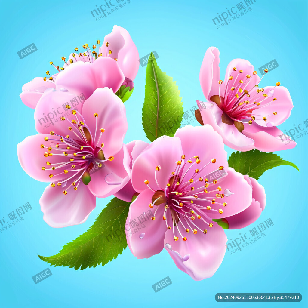 粉嫩桃花 春意盎然